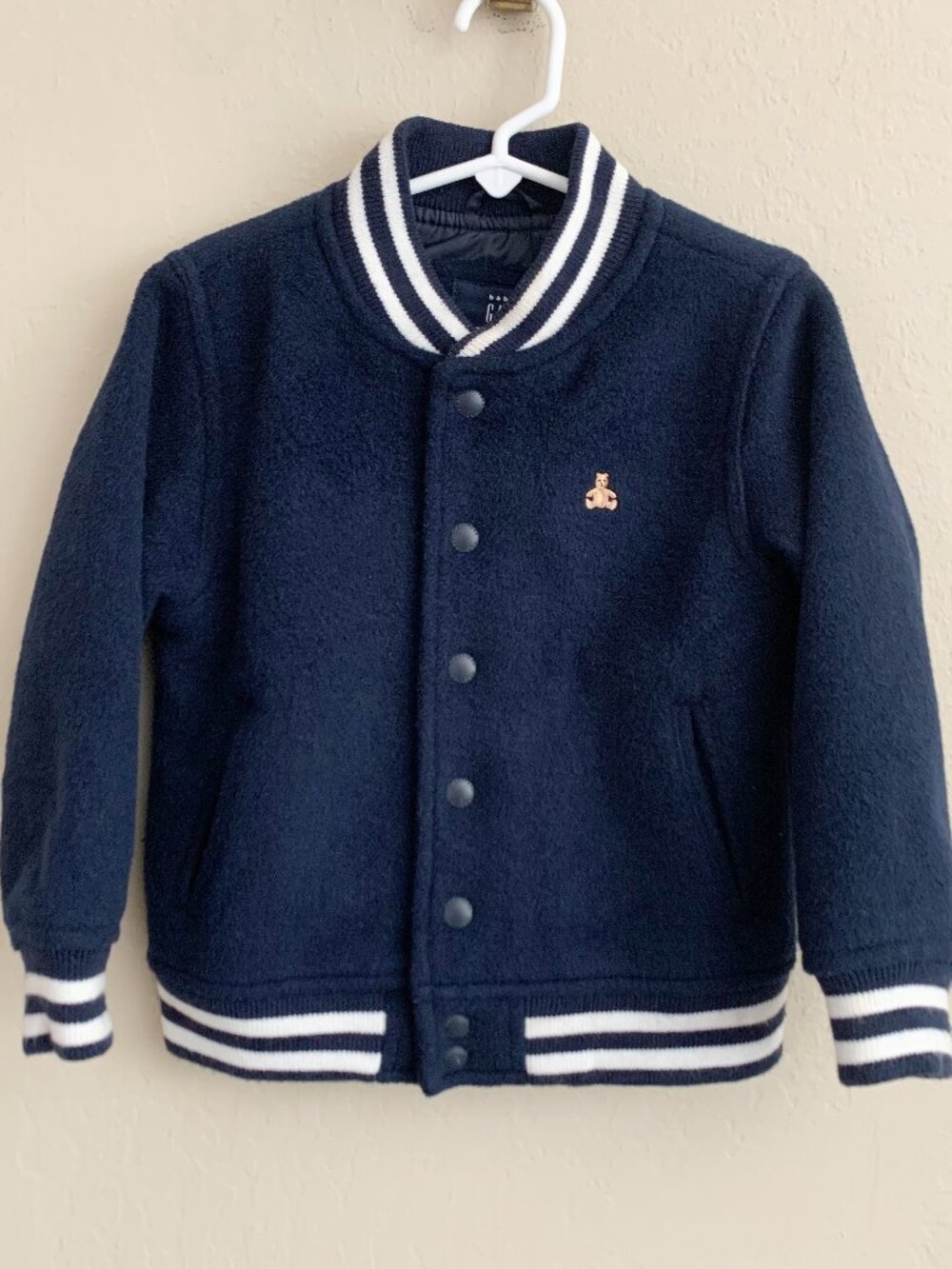 Baby Gap Navy Blue Varsity Jacket • 4 Years